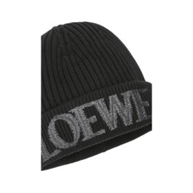 Beanie wool Schwarz