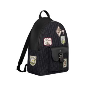 Zip Backpack Schwarz 33 cm