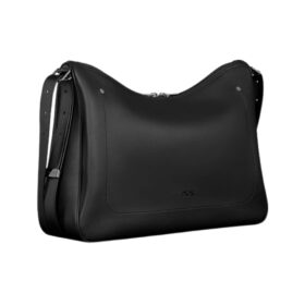 Zipped Hobo Schwarz 43 cm