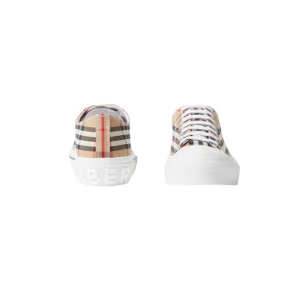 Check Sneaker Archivbeige