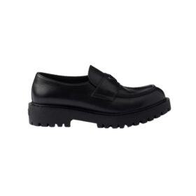 Leather Loafers Schwarz
