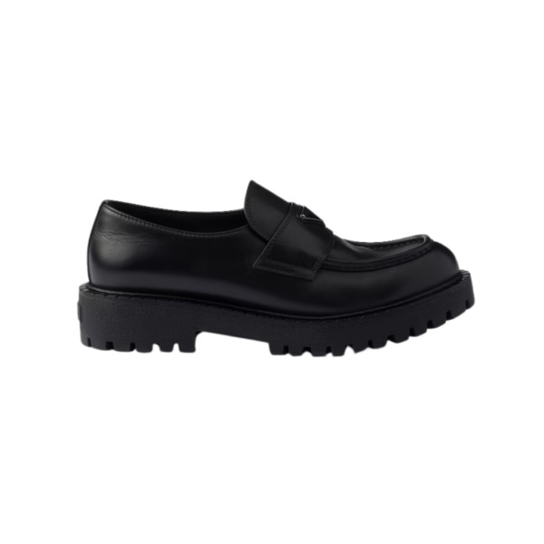 Leather Loafers Schwarz