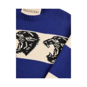 Jacquard Blau/Creme