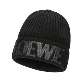 Beanie wool Schwarz
