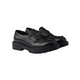 Leather Loafers Schwarz