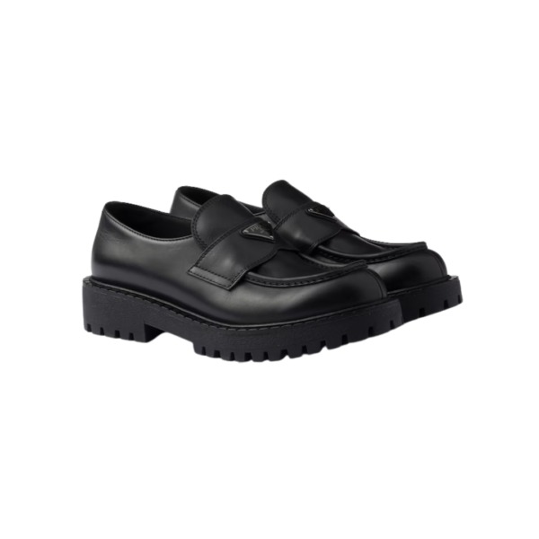 Leather Loafers Schwarz