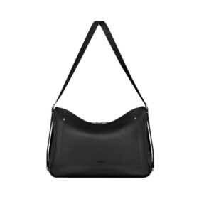 Zipped Hobo Schwarz 43 cm