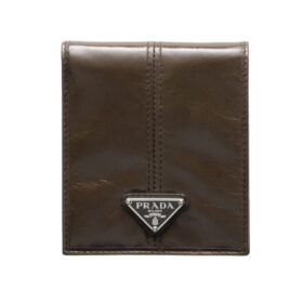 Leather Wallet Militärgrün 11 cm