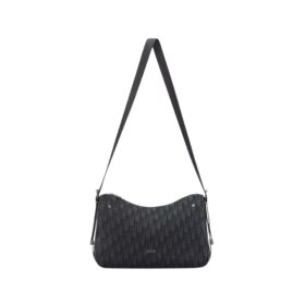 Zipped Hobo Schwarz 34 cm