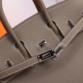 Étoupe Grau / Silber Togo 25 cm