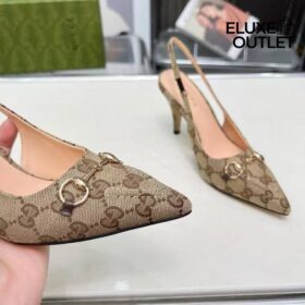 Slingback Pump Braun 6 cm
