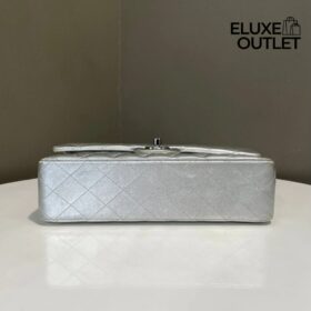 Metallische Klappe Silber 25cm