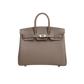 Étoupe Grau / Silber Togo 25 cm