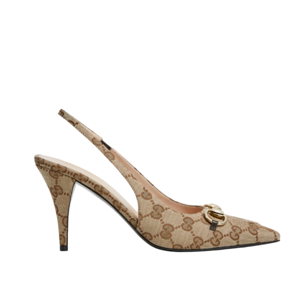 Slingback Pump Braun 6 cm