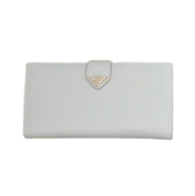 Leder-Geldbörse in grau 18cm