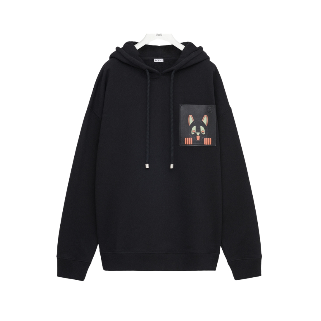 Hoodie Cotton Schwarz