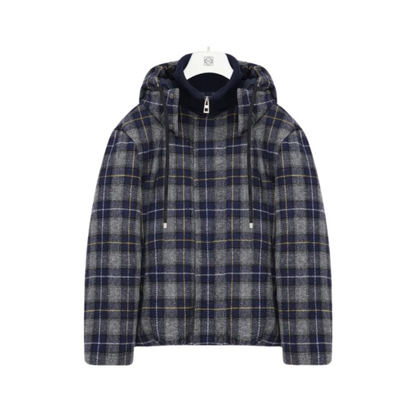 Puffer Wool Dunkelmarineblau