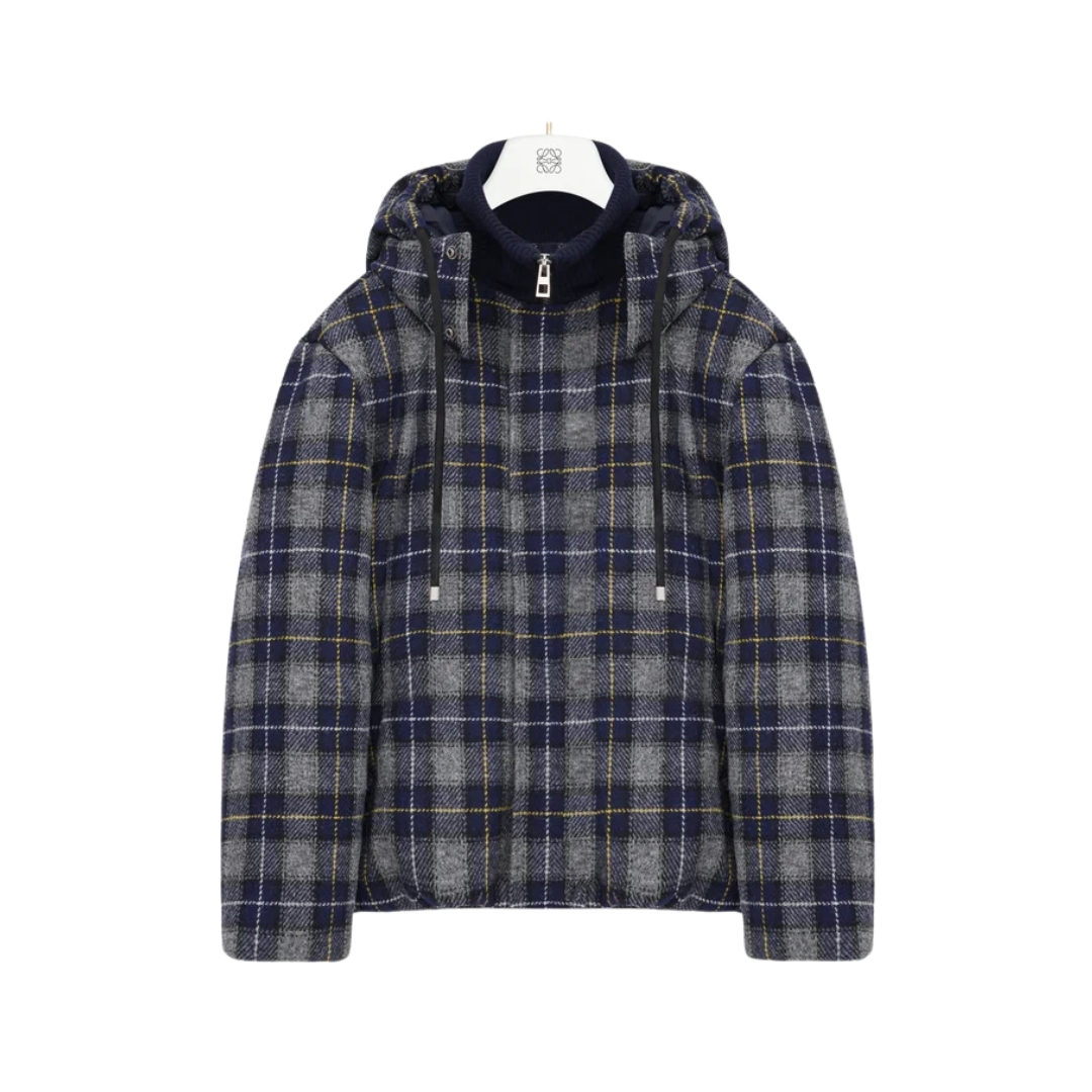 Puffer Wool Dunkelmarineblau