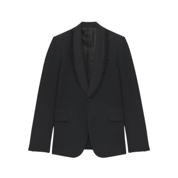 Frayed Lapel Schwarz