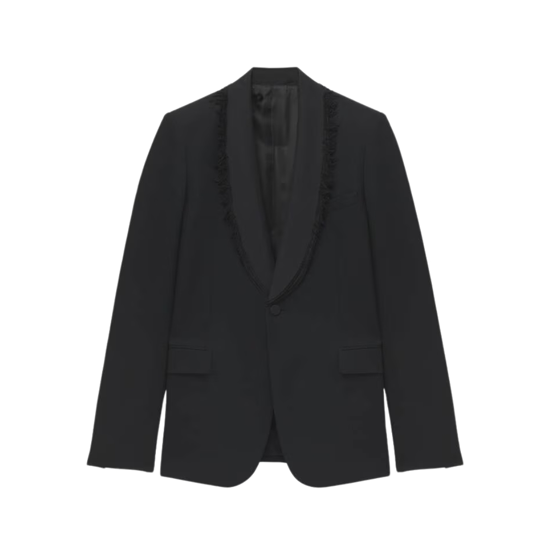 Frayed Lapel Schwarz