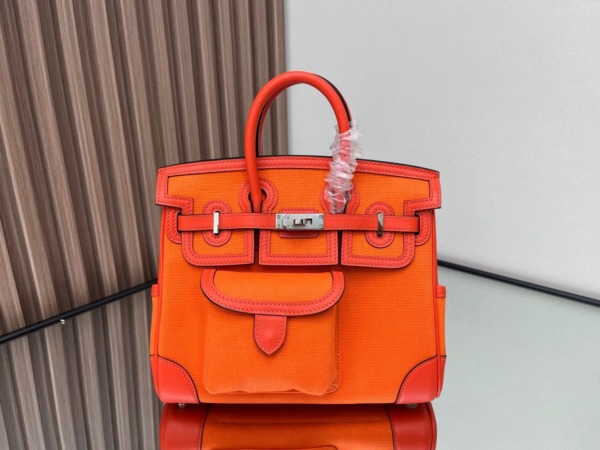 Birkin Cargo Orange in Silber 25