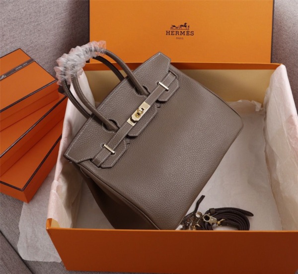 BIRKIN Togo Etoupe 30 rosegold