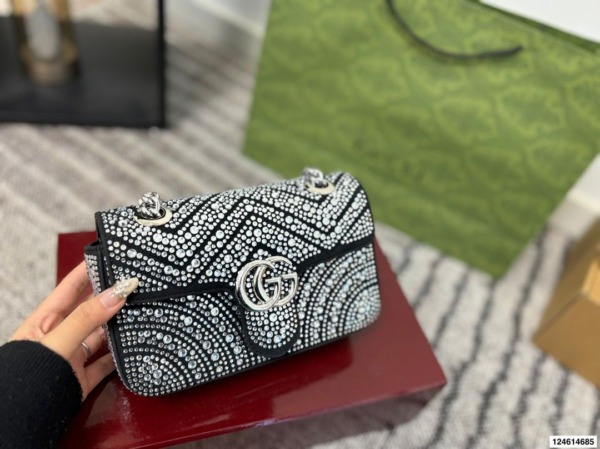GG Marmont Crystals Schwarz 20 cm