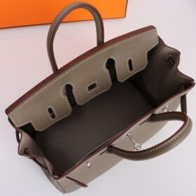 Étoupe Grau / Silber Togo 25 cm