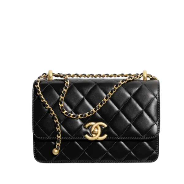 Small Flap Schwarz/Gold 22 cm
