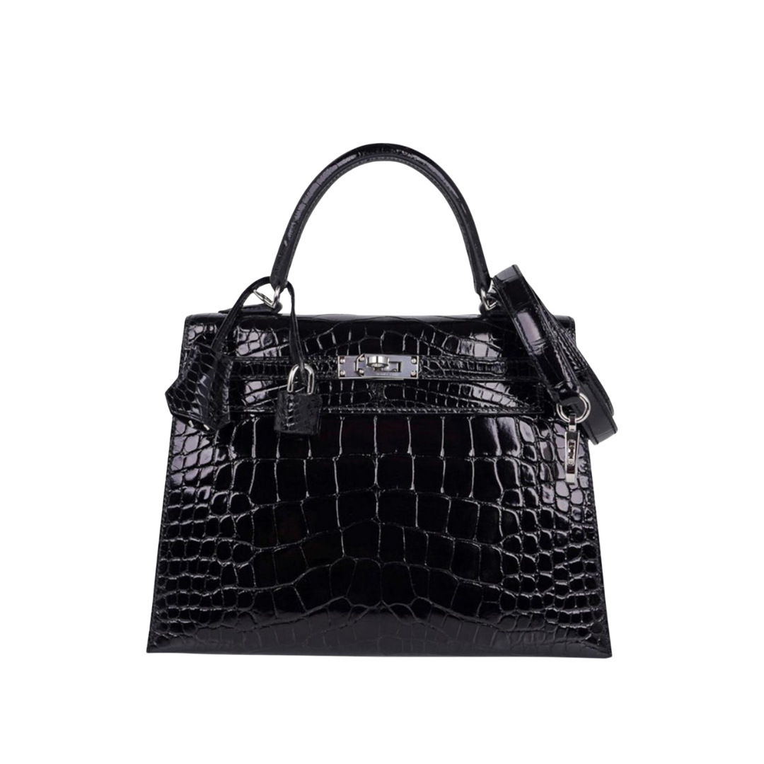Kelly Alligator Schwarz/Silber 25cm