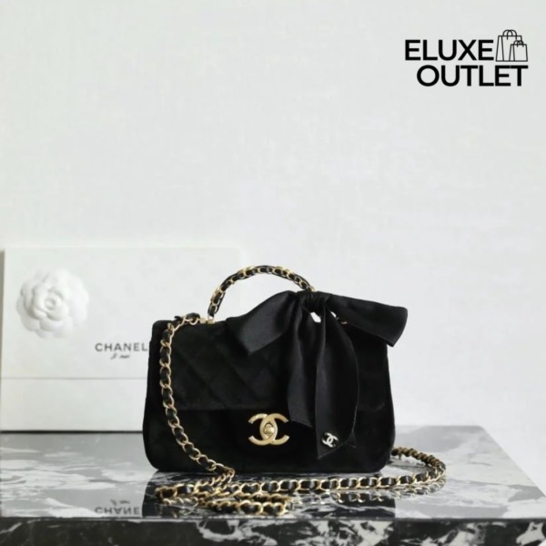 Mini Flap Bag mit Schleife 13cm