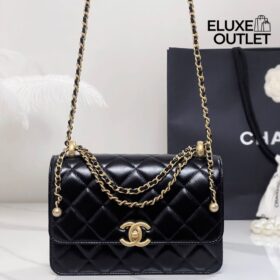 Small Flap Schwarz/Gold 22 cm