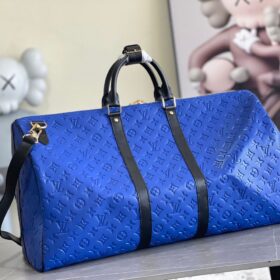 Keepall 55 Bandouliere in Blau