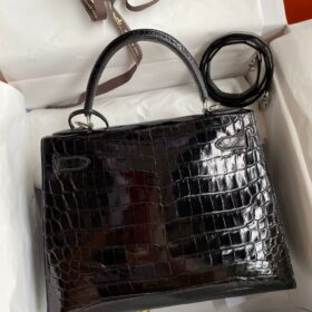 Kelly Alligator Schwarz/Silber 25cm