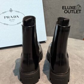 Stiefeletten aus gebürstetem Leder