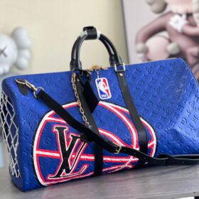 Keepall 55 Bandouliere in Blau
