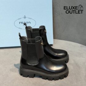 Stiefeletten aus gebürstetem Leder