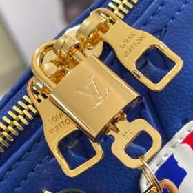 Keepall 55 Bandouliere in Blau