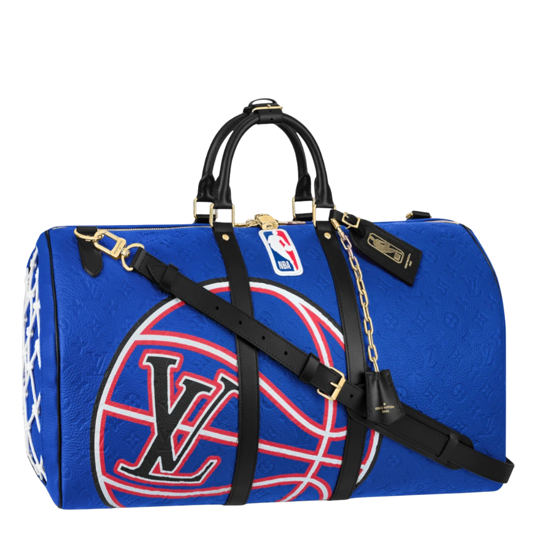 Keepall 55 Bandouliere in Blau