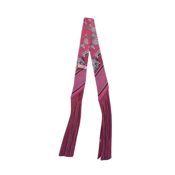 Twilly-Schal Mit Zebramuster Rosa