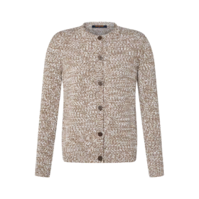 Tweed Knit Cardigan Khaki