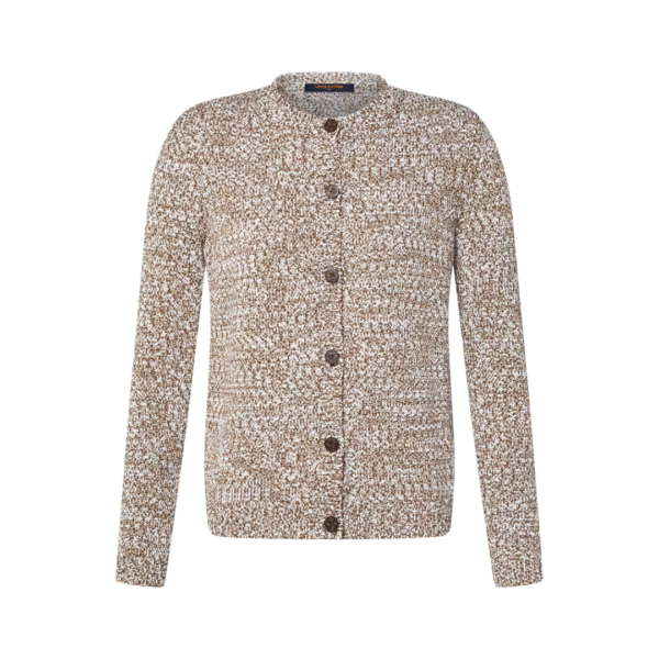 Tweed Knit Cardigan Khaki
