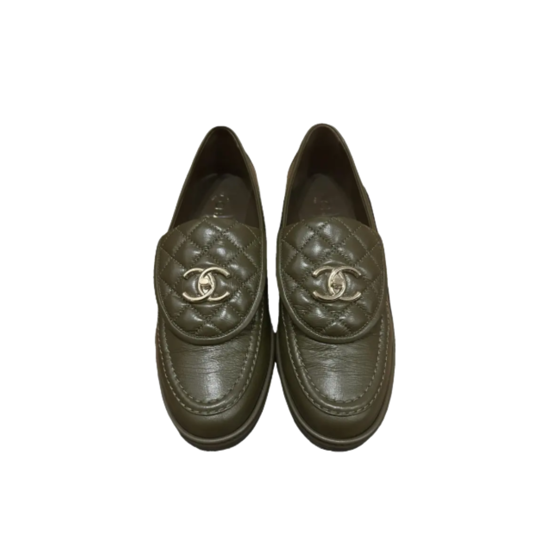 Khakigrün Loafer