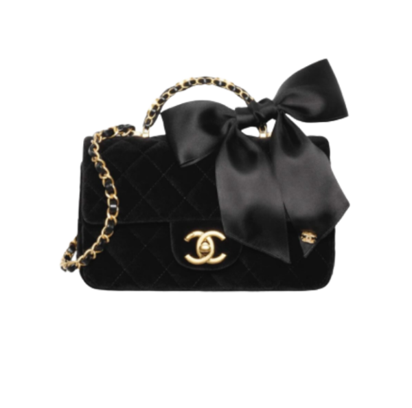 Mini Flap Bag mit Schleife 13cm