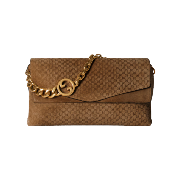 Große Schultertasche mit Kette 36cm