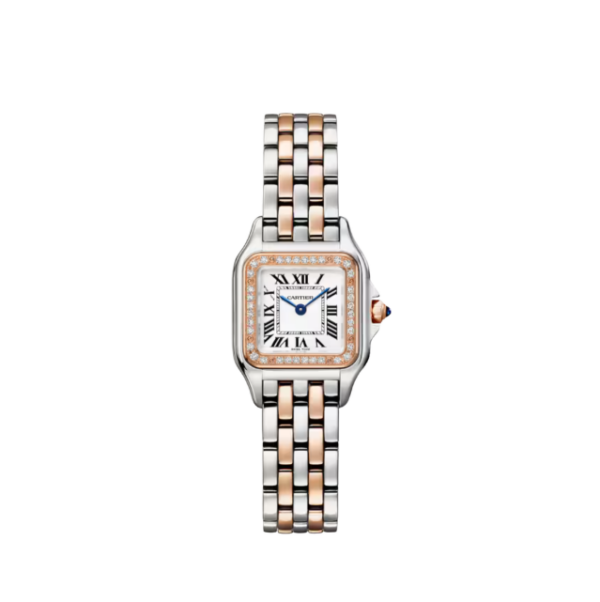 Panthère rosegold/silber 22 mm