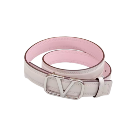 Logo Signature weiß/rosa 3 cm