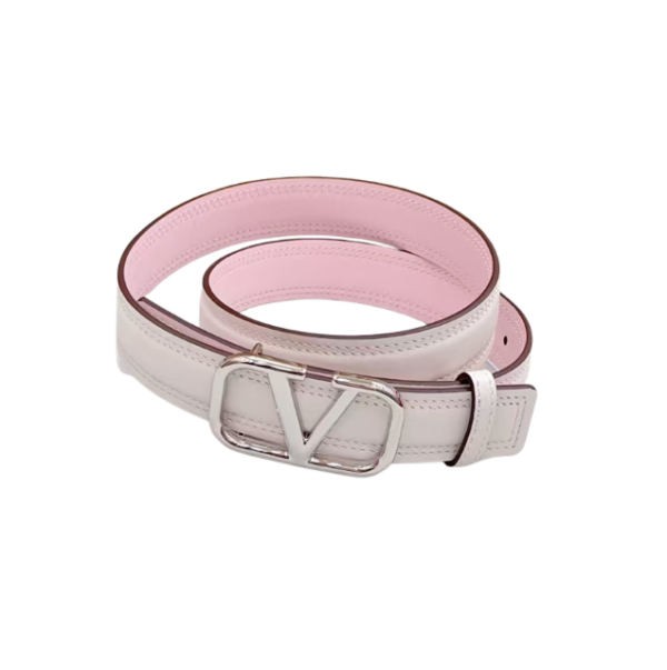 Logo Signature weiß/rosa 3 cm