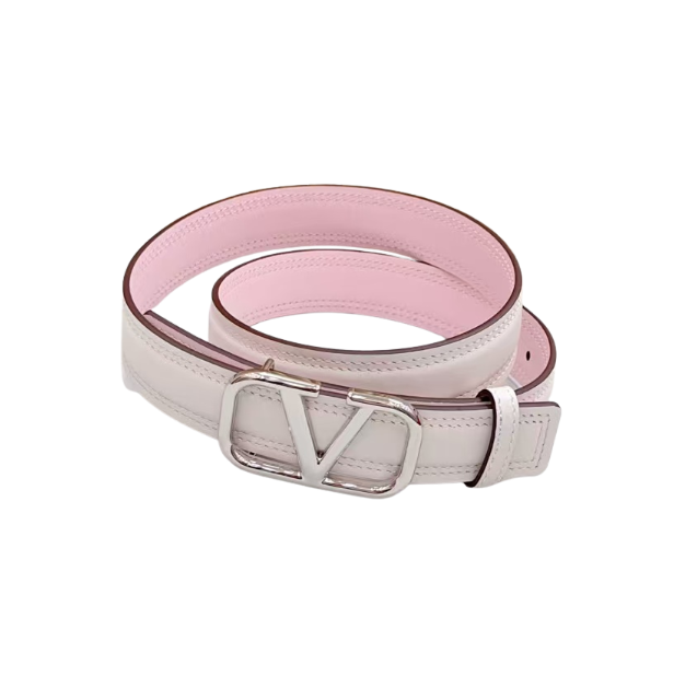 Logo Signature weiß/rosa 3 cm