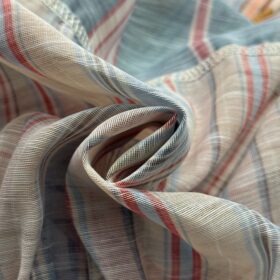 Rebellion Gestreifte Bluse aus Leinen und Seide